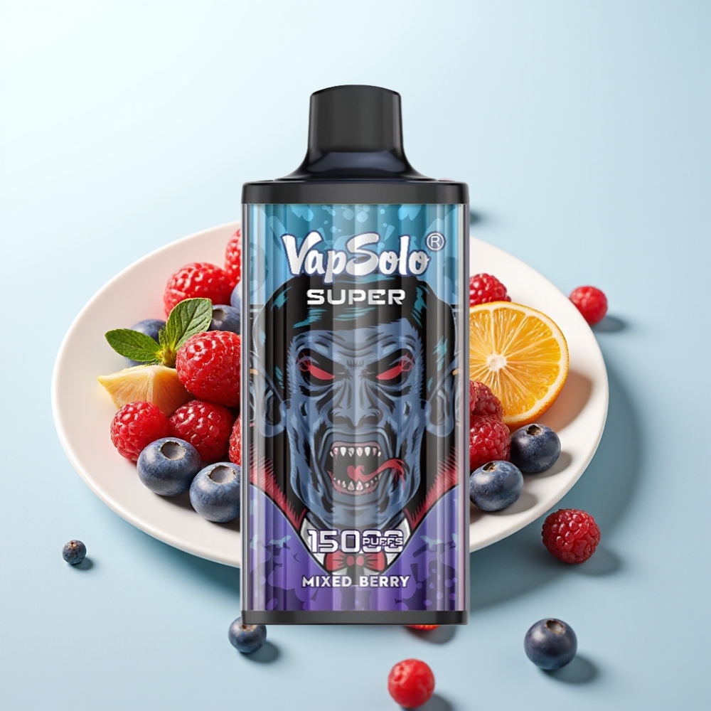 Vapsolo Super 15000 Puffs Disposable Vape 40ml 850mAh Type-C Sekalaiset Marjat