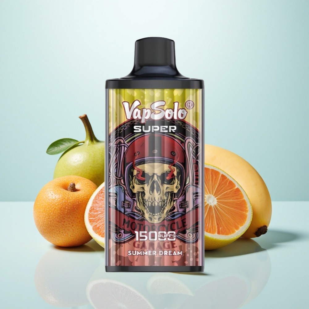 Vapsolo Super 15000 Puffs Disposable Vape Kesäuni – 40ml, 850mAh, Type-C, 20/50 mg/ml
