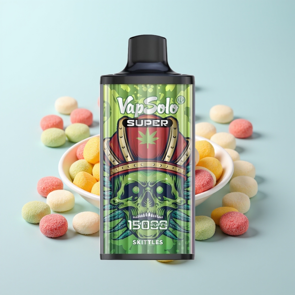 Vapsolo Super 15000 Puffs Kertakäyttöinen Vape Rainbow 40ml 850mAh Type-C