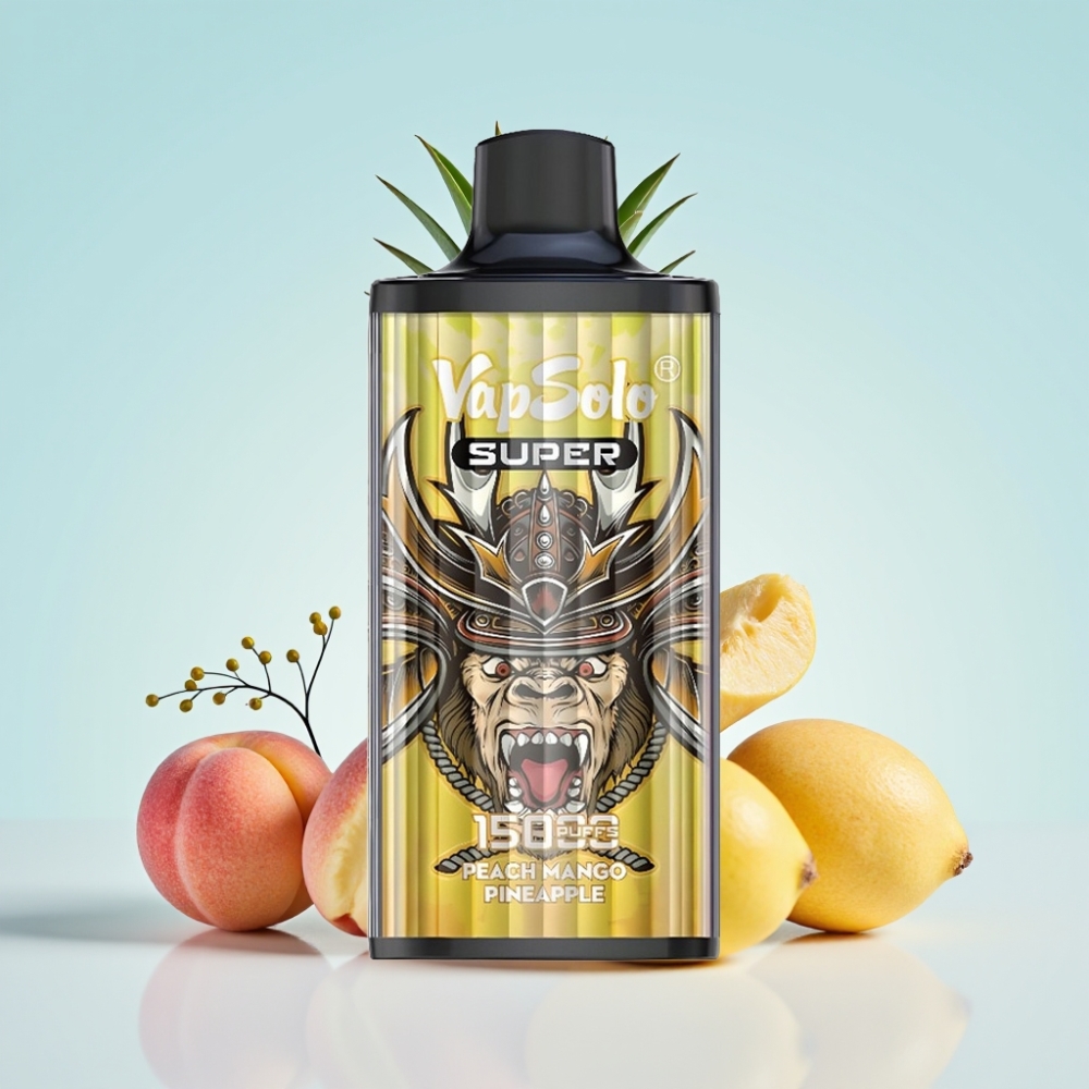 Vapsolo Super 15000 Puffs Persikka Mango Ananas 40ml 850mAh Type-C