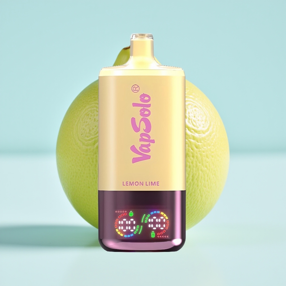 VapSolo Triple 30000 Puffs 40ml Kolme Säiliötä Type-C Sitruuna-Lime
