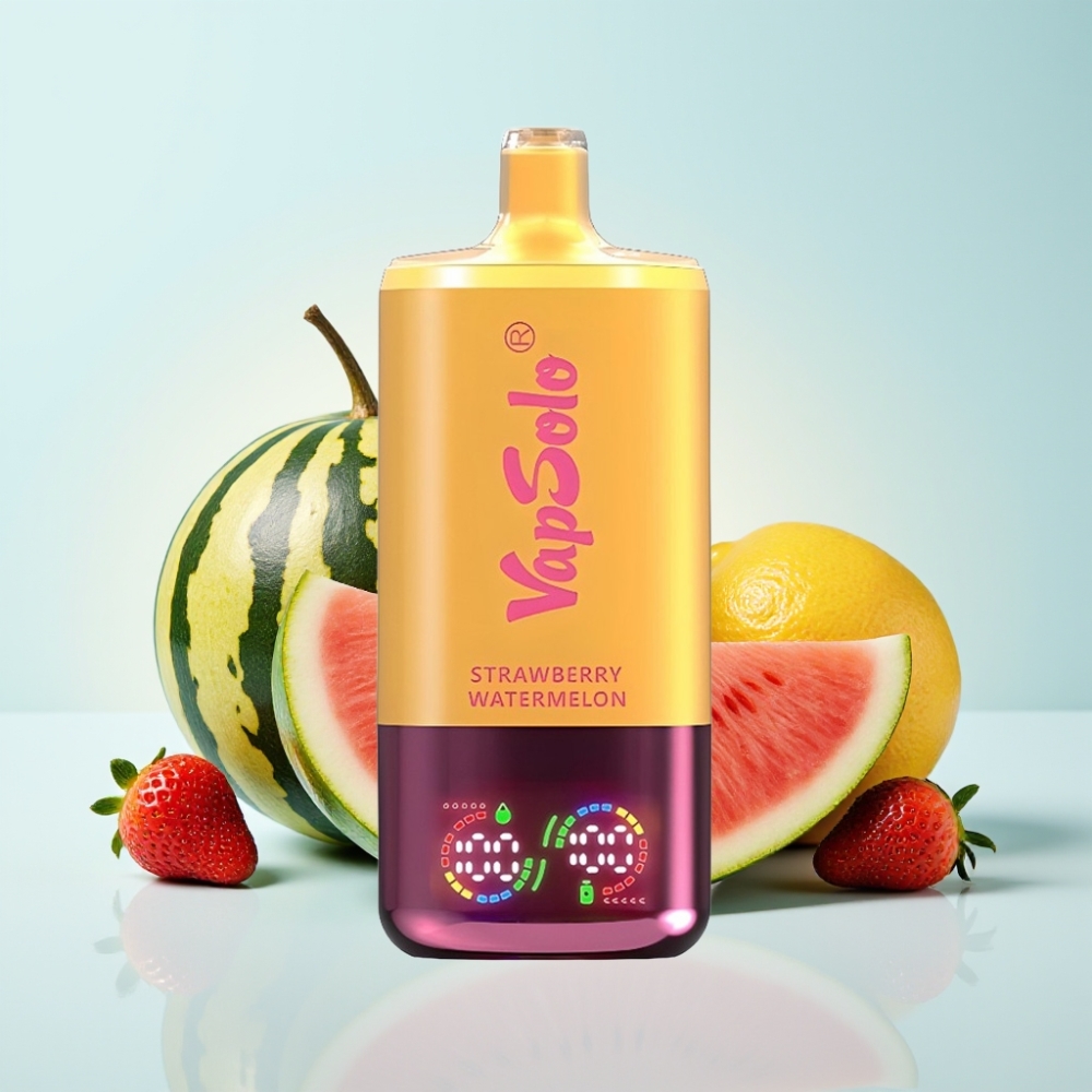 VapSolo Triple 30000 Puffs - Mansikka-Vesimeloni & Sitruuna-Persikka - 40ml - 20/50 mg/ml - Type-C