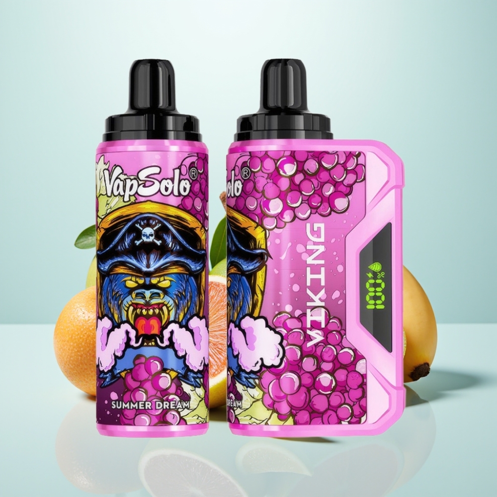 VapSolo VIKING 12000 Puffs 22ml Kesäuni Disposable Vape Type-C LED
